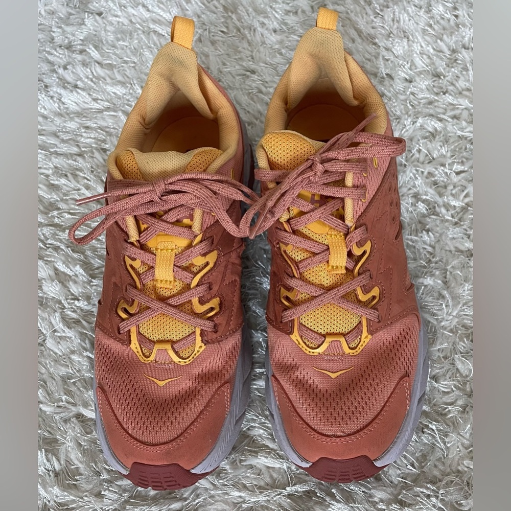HOKA Anacapa Breeze Low Women’s Hiking Shoes in Sun Baked Amber Yellow - Picture 5 of 13